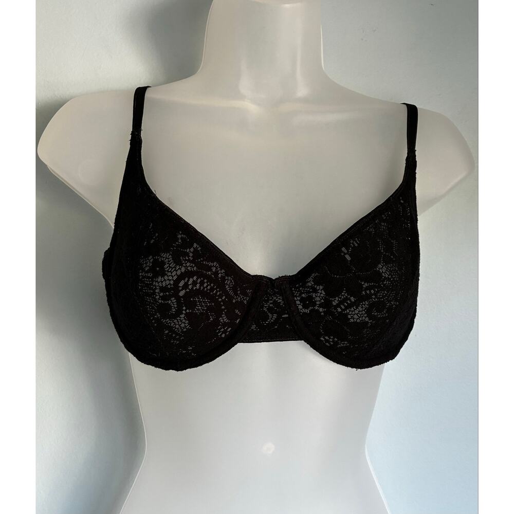 Bestform Bra Black Lace Unlined 36B